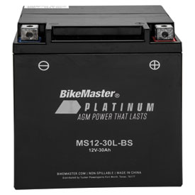 BikeMaster Platinum AGM Maintenance Free Battery MS1230LBS