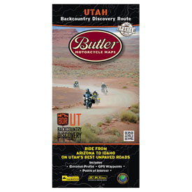 Butler Motorcycle Maps Utah Backcountry Discover Route: Dual Sport Map