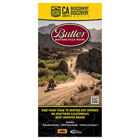 Butler Motorcycle Maps California- South Backcountry Discover Route: Dual Sport Map