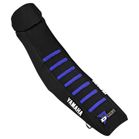 D’Cor Visuals Gripper Seat Cover  Ribbed Black/Blue