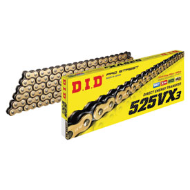 DID 525VX3 Gold X-Ring Professional Road Chain