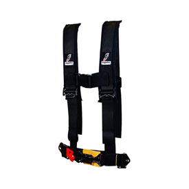 Dragonfire Racing Youth 4-Point H-Style Safety Harness 2" Black