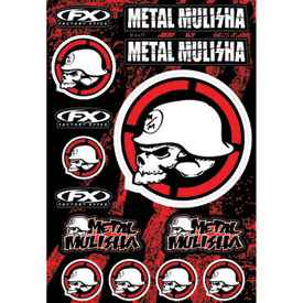 Factory Effex Metal Mulisha Sticker Sheet 2