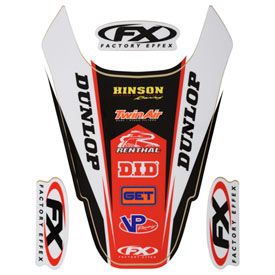 Factory Effex Rear Fender Decal  Red