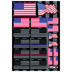 Factory Effex Sponsor Sticker Kit USA Flags