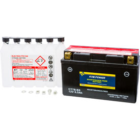 Fire Power Maintenance Free Battery with Acid CT7BBS