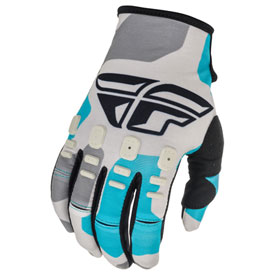 Fly Racing Kinetic K221 Gloves Medium Grey/Blue