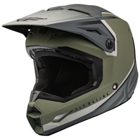 Fly Racing Kinetic Vision Helmet XX-Large Matte Olive Green/Grey