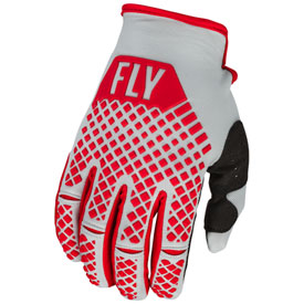 Fly Racing Kinetic Gloves Medium Red/Grey