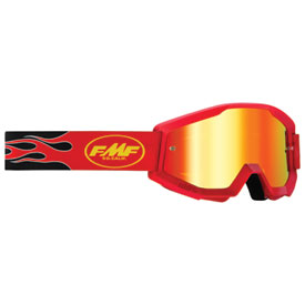 FMF PowerCore Goggle  Flame Red Frame/Red Mirror Lens