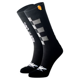 FMF Ride It Out Socks Size 10-13 Black