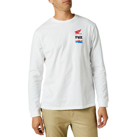 Fox Racing Honda Wing Long Sleeve T-Shirt Medium Optic White