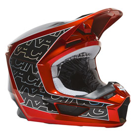 Fox Racing Youth V1 Peril MIPS Helmet Small Fluorescent Red