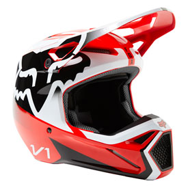Fox Racing V1 Leed MIPS Helmet Medium Flo Red