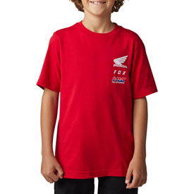 Fox Racing Youth X Honda T-Shirt 2023 Large Flame Red