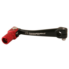 Hammerhead Forged Shift Lever with Knurled Tip Stock Red