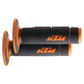 KTM Dual Compound Grips "Open End" Black/Orange