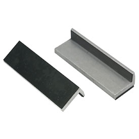 Lisle Aluminum Vise Jaw Pads Rubber Faced