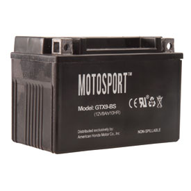 Motosport Maintenance-Free Battery with Acid