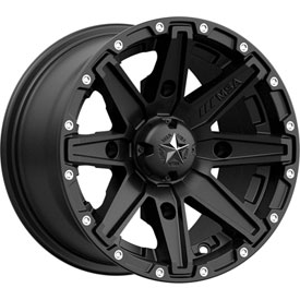 4/110 MSA M33 Clutch Wheel 12x7 4.0 + 3.0 Satin Black