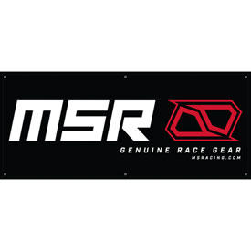 MSR™ Logo Banner 34"x80" Red/Black/White
