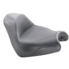 Mustang Wide Solo Motorcycle Seat - Vintage