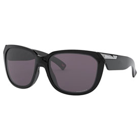 Oakley Women's Rev Up Sunglasses Polished Black Frame/Prizm Grey Monica Lens