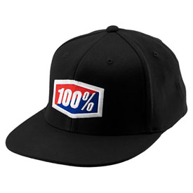 100% Essential JFit Flexfit Hat Small/Medium Black