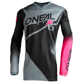 O'Neal Racing Girl's Youth Element Jersey 2022 X-Large Black/Grey/Pink