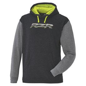 Polaris RZR Logo Hooded Sweatshirt Medium Grey/Lime