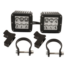 Rigid Industries Dually D2 LED Wide Beam Lights With Horizontal Light Mounts