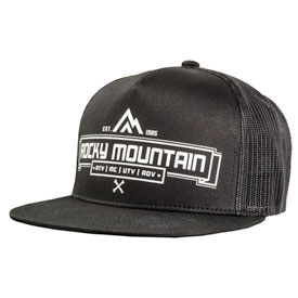 Rocky Mountain ATV/MC The Hiker Snapback Trucker Hat  Black