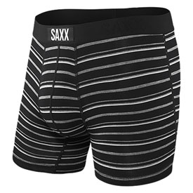 SAXX Vibe Boxer Briefs X-Large Black Coast Stripe
