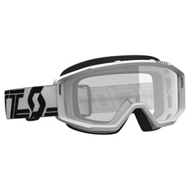 Scott Primal Goggle 2023  White-Black Frame/Clear Lens