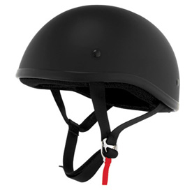 Skid Lid Original Half-Face Motorcycle Helmet Small Flat Black