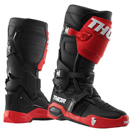 Thor Radial MX Boots Size 12 Red/Black