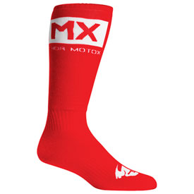 Thor Youth MX Socks Size 1-7 Red/White