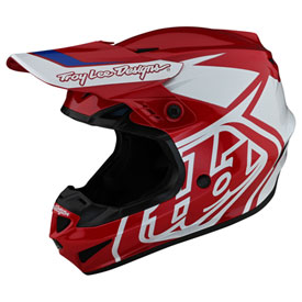 Troy Lee Youth GP Overload Helmet Medium Red/White