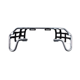 Tusk Comp Series Nerf Bars Silver With Black Webbing