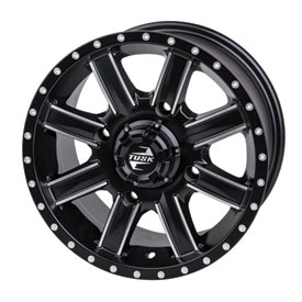 4/110 Tusk Cascade Wheel 12x7 5.0 + 2.0 Machined/Black