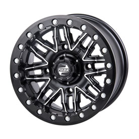4/156 Tusk Nebo Beadlock Wheel 14x7 4.0 + 3.0 Machined/Black