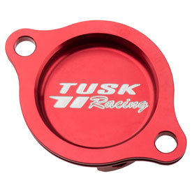Tusk Aluminum Oil Filter Cover  Red