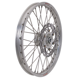 Warp 9 Complete Wheel Kit - Front 21 x 1.60 Silver Rim/Silver Hub/Silver Spokes and Nipples