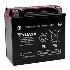 YUASA No Maintenance Battery with Acid