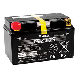 YUASA No Maintenance Battery with Acid YTZ10S