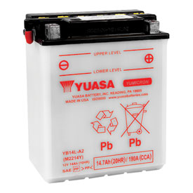 YUASA Yumicron Battery without Acid YB14LA2