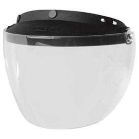 Z1R Universal 3-Snap Shield/Visor for Open Face Helmets