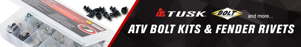 ATV Bolt Kits and Fender Rivets, Tusk, Bolt, and more, a Tusk ATV Bolt Kit along with some Bolt fender rivets
