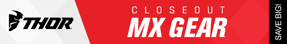 Thor closeout MX gear, Save Big!