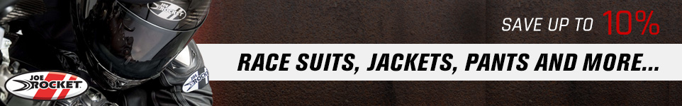Joe Rocket Race Suits, Jackets, Pants and More... - Save up to 10%